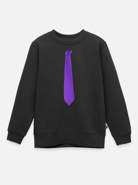 Purple Tie - Sweat Premium enfant bio - noir