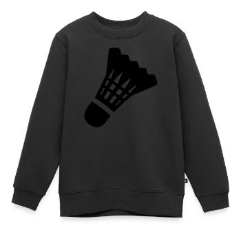 badminton volant - Sweat Premium enfant bio - noir - Devant - AI Model Kid Female (0cm)