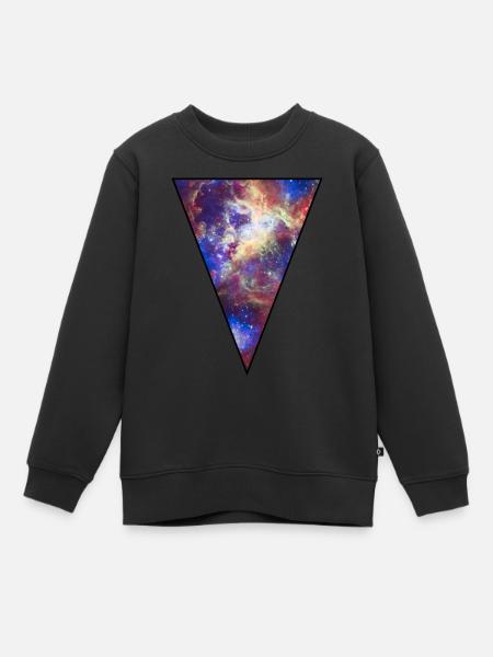 Galaxy - Space - Sterne - Cosmic - Kunst - - Kinder Premium Organic Sweatshirt - Schwarz