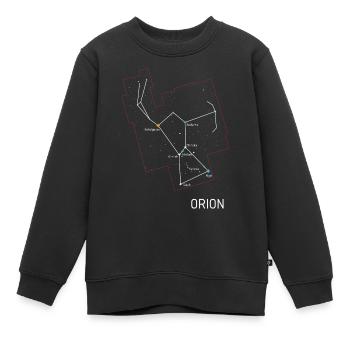 Constellation d'Orion - Sweat Premium enfant bio - noir - Devant - AI Model Kid Female (0cm)