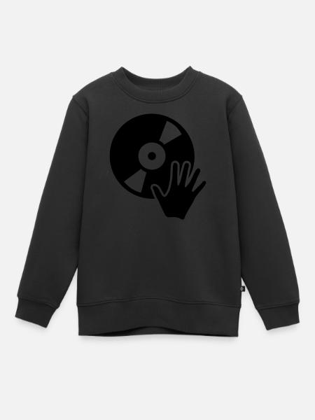 DJ - Kids Premium Organic Sweatshirt - black