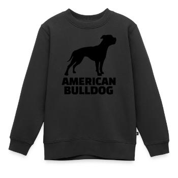 Bulldogge - Kinder Premium Organic Sweatshirt - Schwarz - Vorne - AI Model Kid Female (0cm)