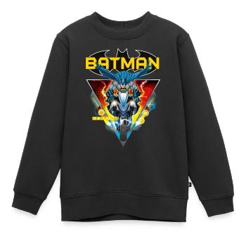 Batman and Batcycle - Kids Premium Organic Sweatshirt - black - Front - AI Model Kid Female (0cm)