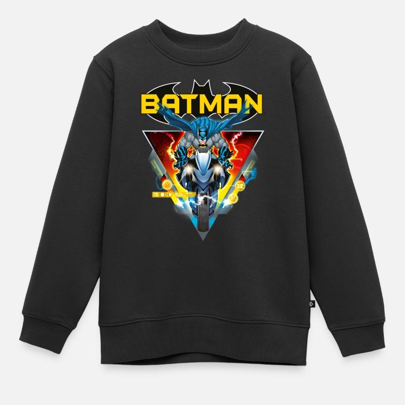 Batman und Batcycle Sac - Sweat Premium enfant bio - noir