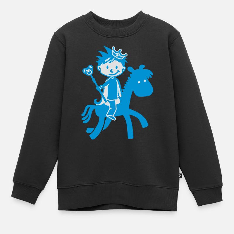 Kleiner Prinz - Little Prince - Sweat Premium enfant bio - noir