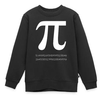 Pi - Kinder Premium Organic Sweatshirt - Schwarz - Vorne - AI Model Kid Female (0cm)