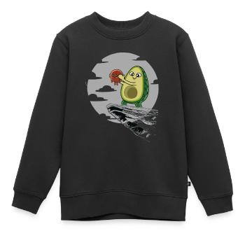 avocado the lion king - Kids Premium Organic Sweatshirt - black - Front - AI Model Kid Female (0cm)