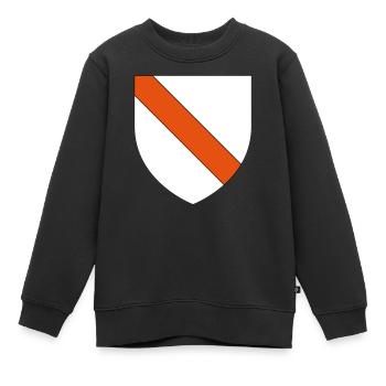 Blason Strasbourg - Sweat Premium enfant bio - noir - Devant - AI Model Kid Female (0cm)