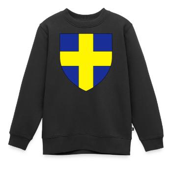 StadtwappenToulon Var - Kinder Premium Organic Sweatshirt - Schwarz - Vorne - AI Model Kid Female (0cm)