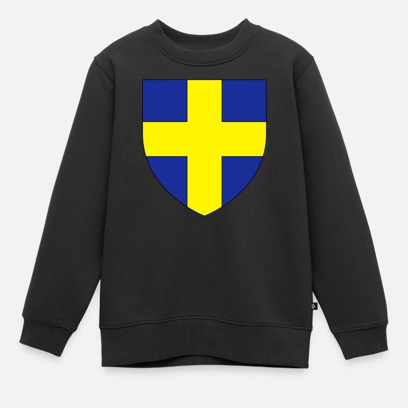 Blason villeToulon Var - Sweat Premium enfant bio - noir