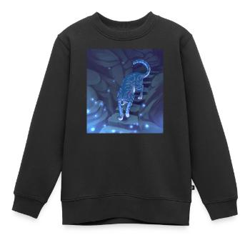 jayfeather moonpool häherfeder - Kids Premium Organic Sweatshirt - black - Front - AI Model Kid Female (0cm)