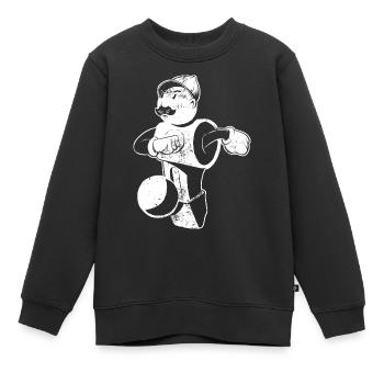 Tischfußball - Kinder Premium Organic Sweatshirt - Schwarz - Vorne - AI Model Kid Female (0cm)