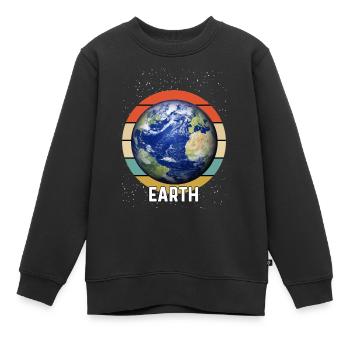 Terre - Sweat Premium enfant bio - noir - Devant - AI Model Kid Female (0cm)