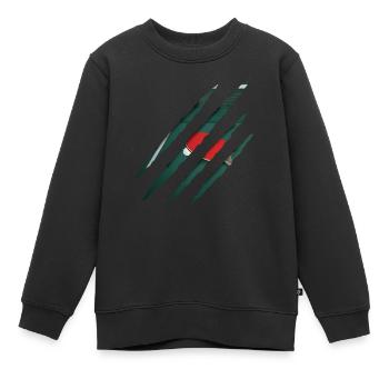 Ping-ping-lt - Sweat Premium enfant bio - noir - Devant - AI Model Kid Female (0cm)
