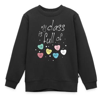 Grundschule Grundschullehrer - Kinder Premium Organic Sweatshirt - Schwarz - Vorne - AI Model Kid Female (0cm)