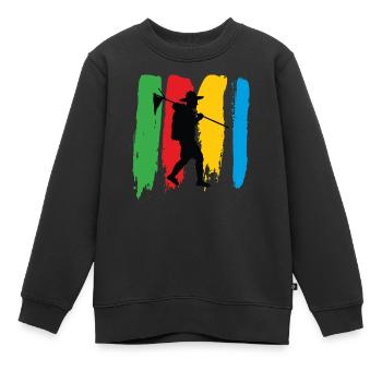 Pfadfinder - Pfadfinder - Kinder Premium Organic Sweatshirt - Schwarz - Vorne - AI Model Kid Female (0cm)