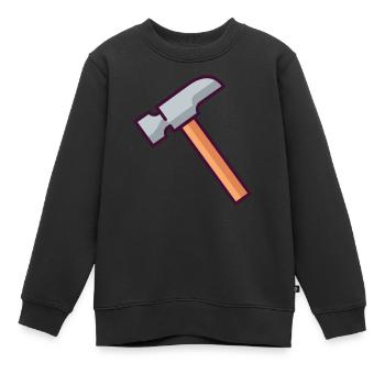 Hammer - Kinder Premium Organic Sweatshirt - Schwarz - Vorne - AI Model Kid Female (0cm)