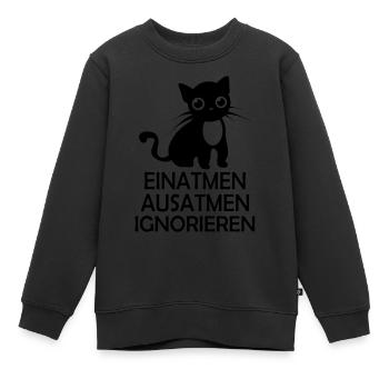 Home Office Work - Kinder Premium Organic Sweatshirt - Schwarz - Vorne - AI Model Kid Female (0cm)