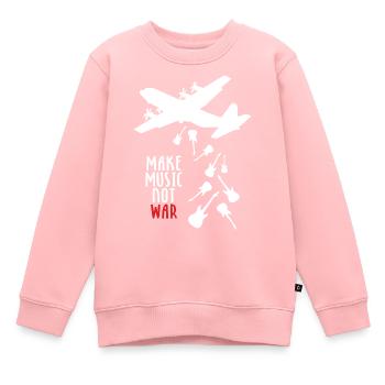 Make Music Not War - Sweat Premium enfant bio - rose - Devant - AI Model Kid Female (0cm)