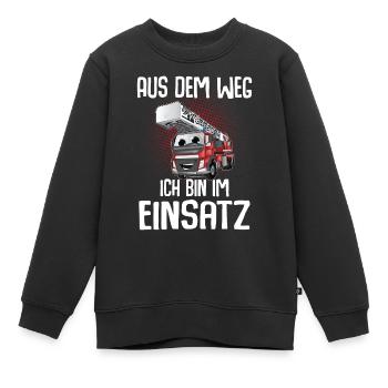Feuerwehr Aus Dem Weg Ich Bin Im Einsatz - Kinder Premium Organic Sweatshirt - Schwarz - Vorne - AI Model Kid Female (0cm)