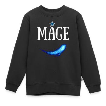 MAGE JDR SORTILEGE PERSONNAGE - Sweat Premium enfant bio - noir - Devant - AI Model Kid Female (0cm)