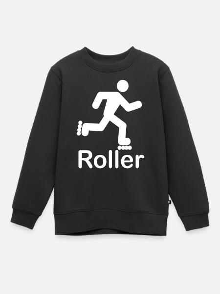 Design pour les fans de roller - Sweat Premium enfant bio - noir