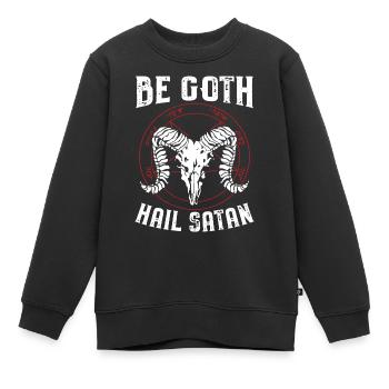 Satan Devil Gifts | Satanisme Horreur gothique - Sweat Premium enfant bio - noir - Devant - AI Model Kid Female (0cm)