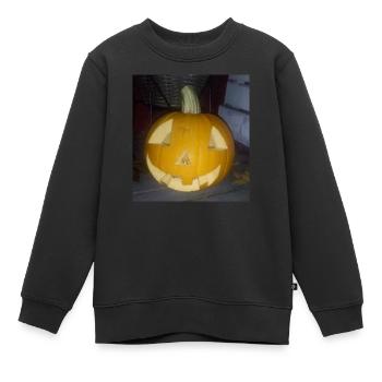 Citrouille - Sweat Premium enfant bio - noir - Devant - AI Model Kid Female (0cm)