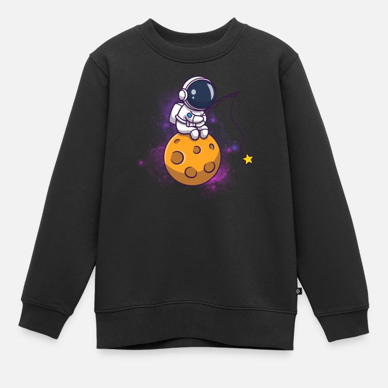 Espace - Sweat Premium enfant bio - noir