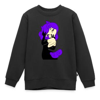 Frau Cosplay Gothic Metal Beauty Prinzessin 2022 - Kinder Premium Organic Sweatshirt - Schwarz - Vorne - AI Model Kid Female (0cm)