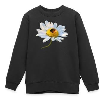 Marguerite Coccinelle - Sweat Premium enfant bio - noir - Devant - AI Model Kid Female (0cm)