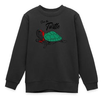 Save the turtles i love turtle - Kinder Premium Organic Sweatshirt - Schwarz - Vorne - AI Model Kid Female (0cm)