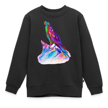 Budgerigar Bird Cockatiel Bird Propriétaire - Sweat Premium enfant bio - noir - Devant - AI Model Kid Female (0cm)