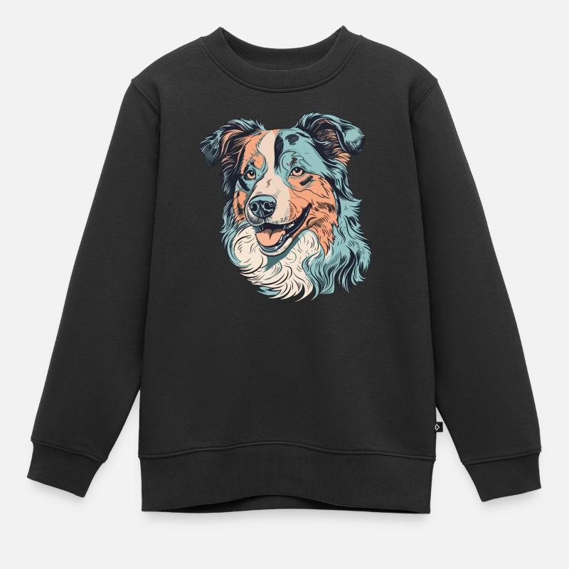 Berger Australien - Sweat Premium enfant bio - noir