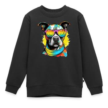 Jok der Stab - Kinder Premium Organic Sweatshirt - Schwarz - Vorne - AI Model Kid Female (0cm)