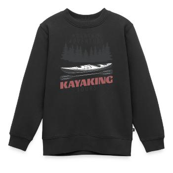 Wassersport - Kinder Premium Organic Sweatshirt - Schwarz - Vorne - AI Model Kid Female (0cm)