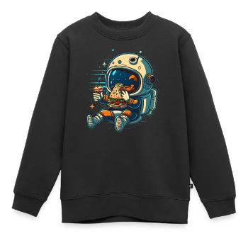 Mignon astronaute - Sweat Premium enfant bio - noir - Devant - AI Model Kid Female (0cm)