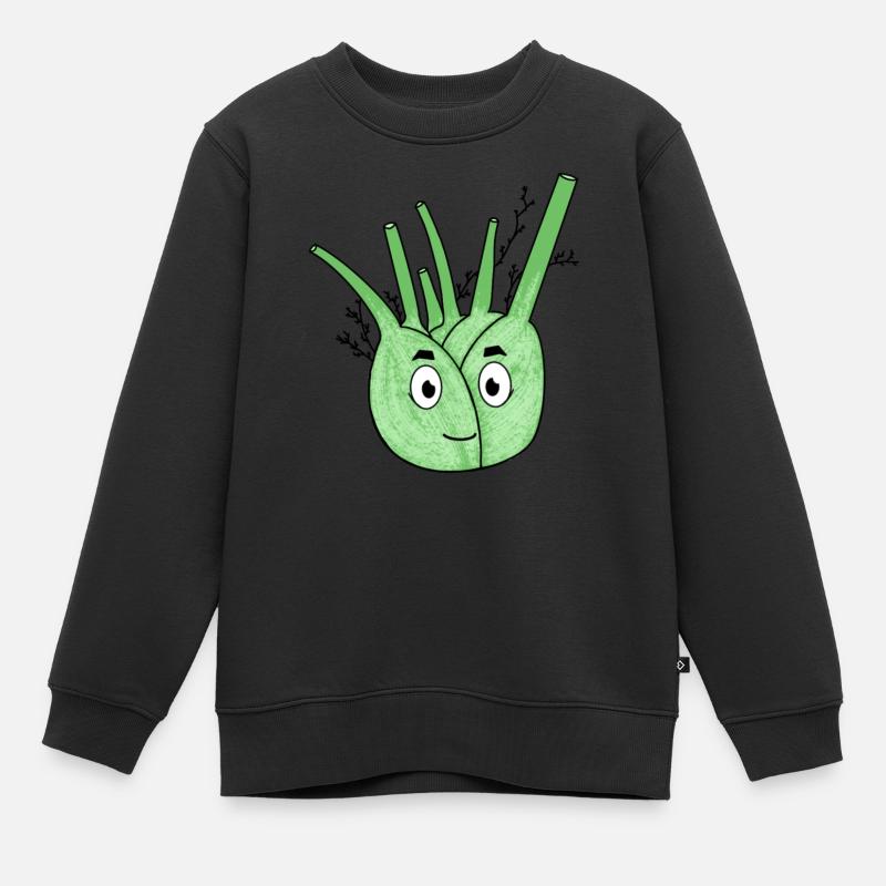 Fenouil - Sweat Premium enfant bio - noir