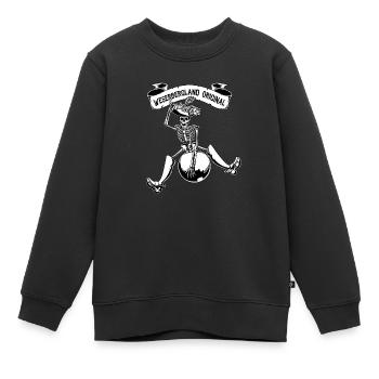 Weserberg Original Baron Münchhausen Kanonenkugel - Kinder Premium Organic Sweatshirt - Schwarz - Vorne - AI Model Kid Female (0cm)