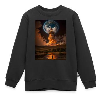 Harmonie - Kinder Premium Organic Sweatshirt - Schwarz - Vorne - AI Model Kid Female (0cm)