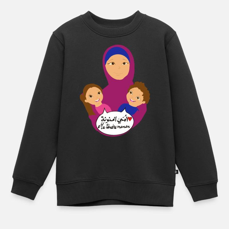 Ma douce maman - Sweat Premium enfant bio - noir