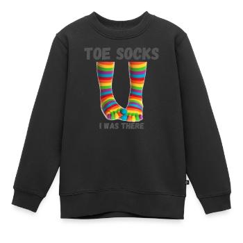 Zehensocken - ich war dabei - Kinder Premium Organic Sweatshirt - Schwarz - Vorne - AI Model Kid Female (0cm)