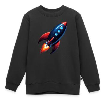 Raketenstart Durchstarter - Kinder Premium Organic Sweatshirt - Schwarz - Vorne - AI Model Kid Female (0cm)