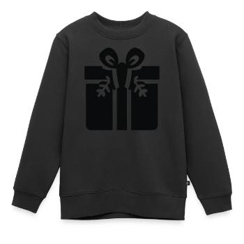 Boîte de célébration - Sweat Premium enfant bio - noir - Devant - AI Model Kid Female (0cm)