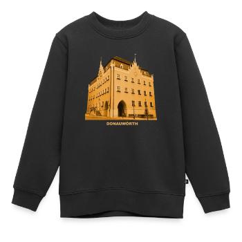 Mairie de Donauwörth, Souabe, Danube, Ries, Bavière - Sweat Premium enfant bio - noir - Devant - AI Model Kid Female (0cm)