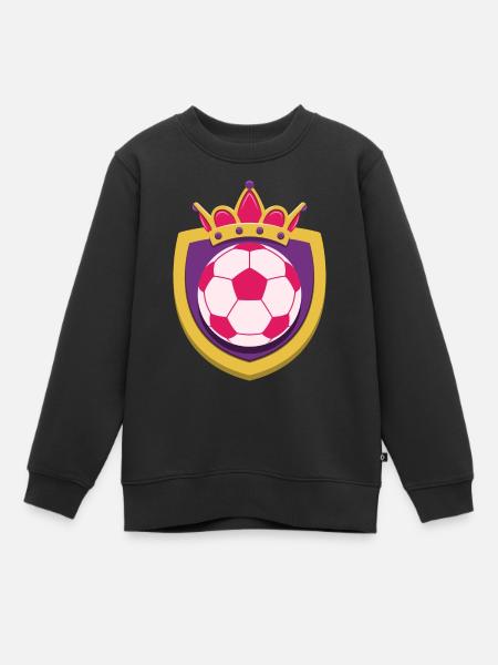 Armoiries du roi du football - Sweat Premium enfant bio - noir