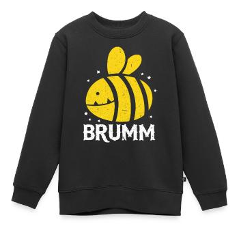 Brumm Biene Summ Bienenflüsterer Bienenvater Imker - Kinder Premium Organic Sweatshirt - Schwarz - Vorne - AI Model Kid Female (0cm)