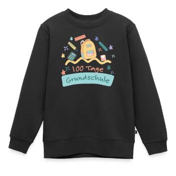 Joyeuse fête de célébration de l’école des 100 jours - Sweat Premium enfant bio - noir - Devant - AI Model Kid Female (0cm)