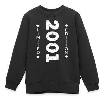 2001 LIMITIERTE AUFLAGE - Kinder Premium Organic Sweatshirt - Schwarz - Vorne - AI Model Kid Female (0cm)