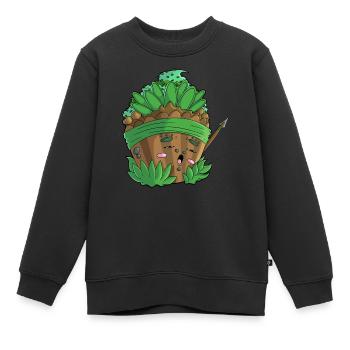 Jungle Cupcake - Kinder Premium Organic Sweatshirt - Schwarz - Vorne - AI Model Kid Female (0cm)